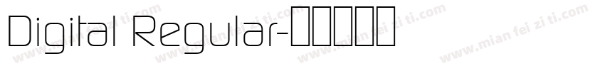 Digital Regular字体转换